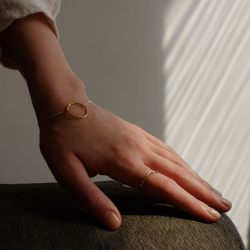 MS. MARBLE Браслет Karma позолота