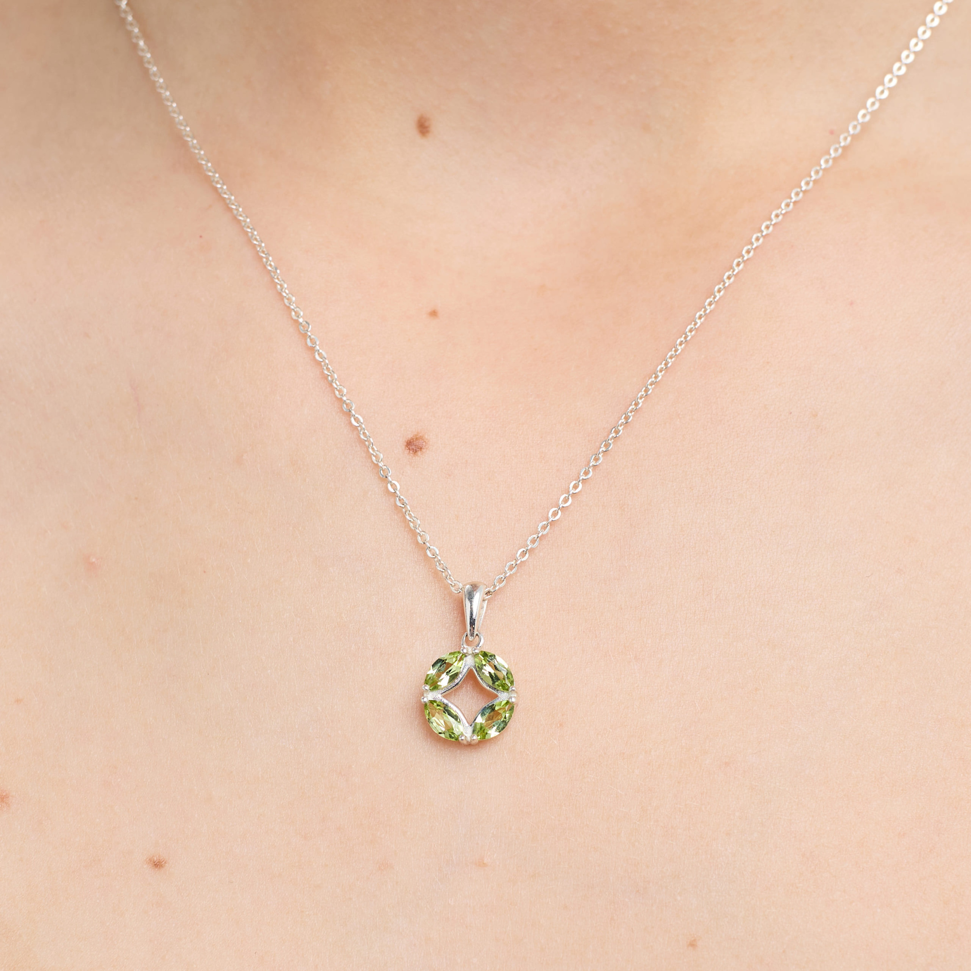 INFANTA Кулон Маркизы Principessa Marchese с хризолитами в серебре