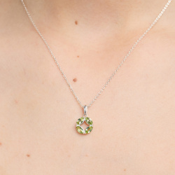 INFANTA Кулон Маркизы Principessa Marchese с хризолитами в серебре