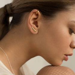 INFANTA Клаймбер Virgola grande на правое ухо позолота