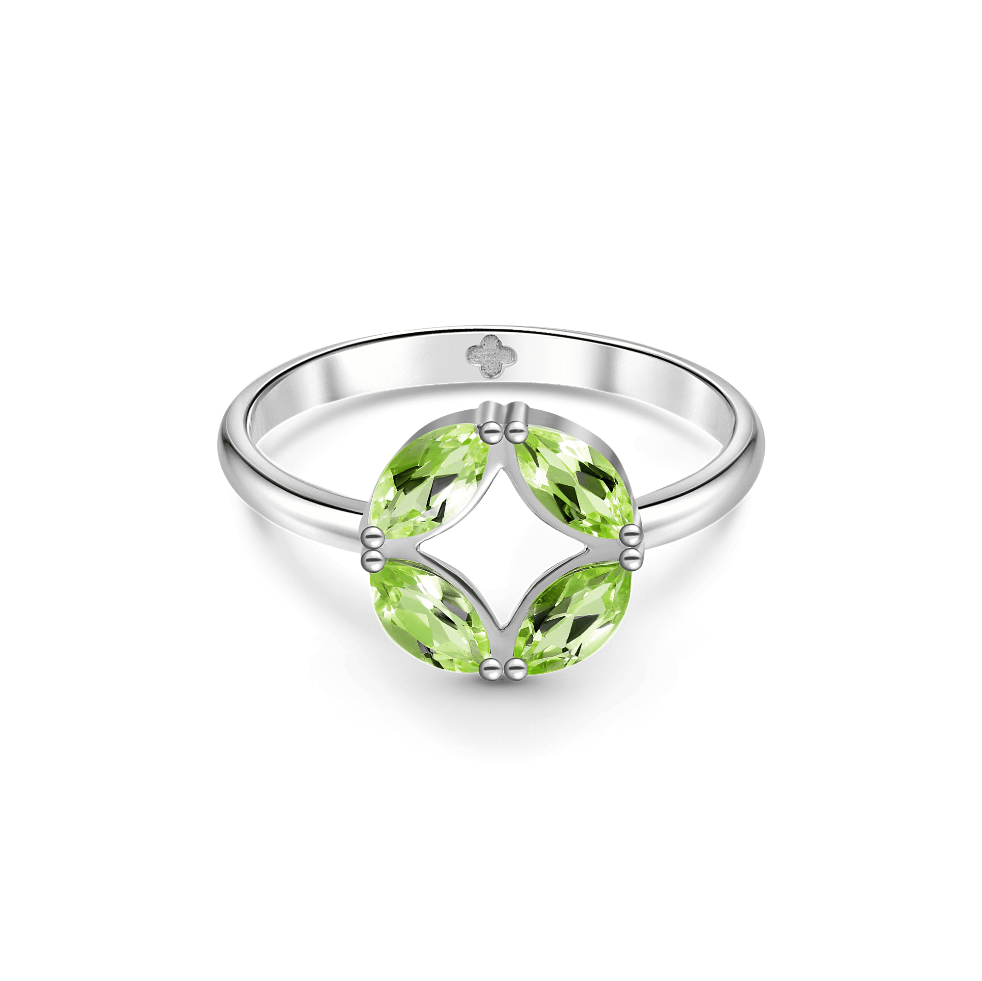 INFANTA Кольцо Principessa Marchesa с хризолитами в серебре