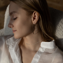MS. MARBLE серьги Empathy closed серебро
