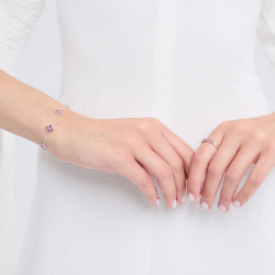 INFANTA Браслет Principessa Cinque с аметистами