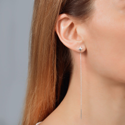 INFANTA Серьги-протяжки Stella 100 серебро