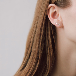 INFANTA Клаймбер Virgola Запятая на правое ухо серебро