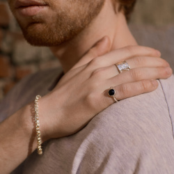 EKATERINA TOLSTAYA Кольцо с черным агатом