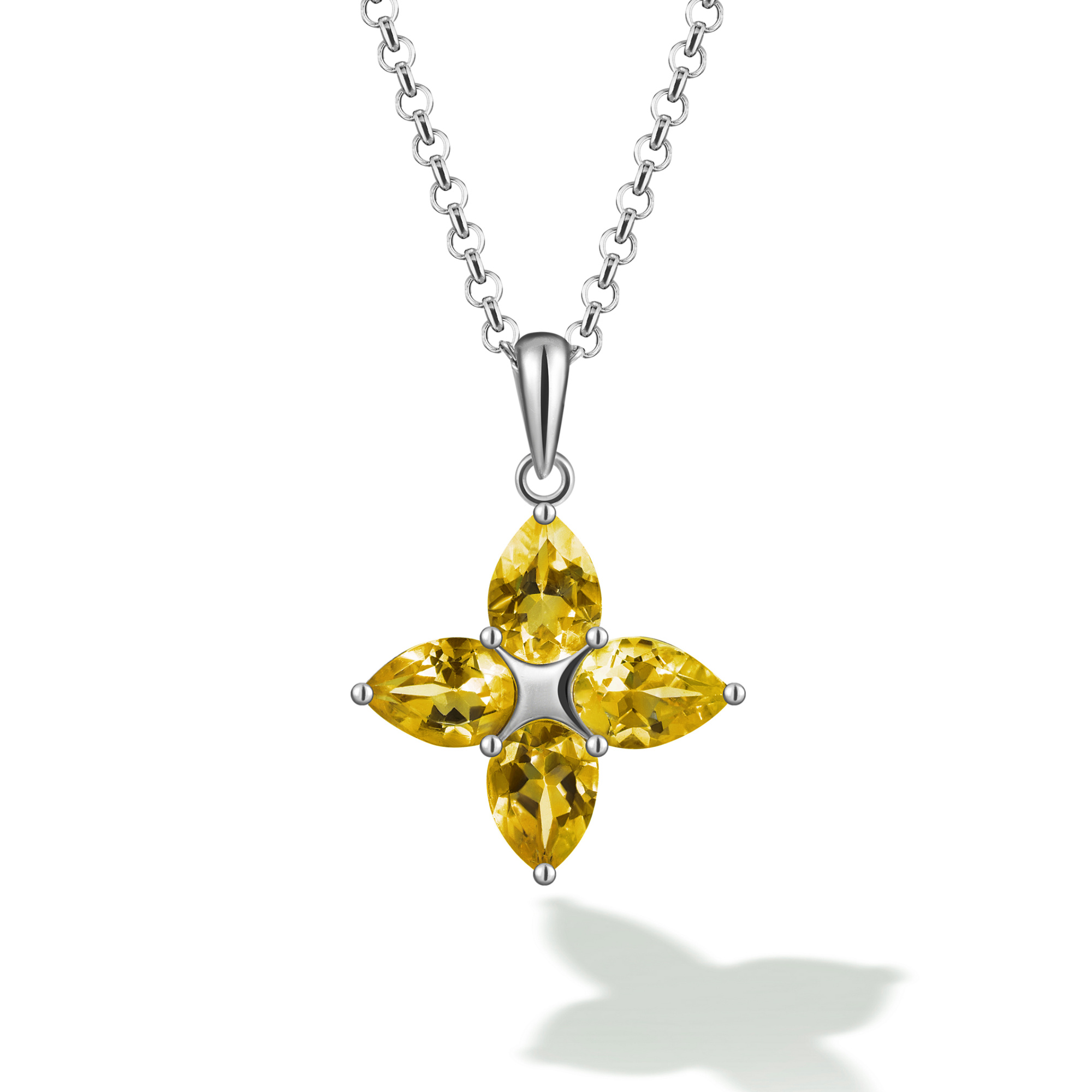 INFANTA Кулон Principessa Pere с цитринами груша