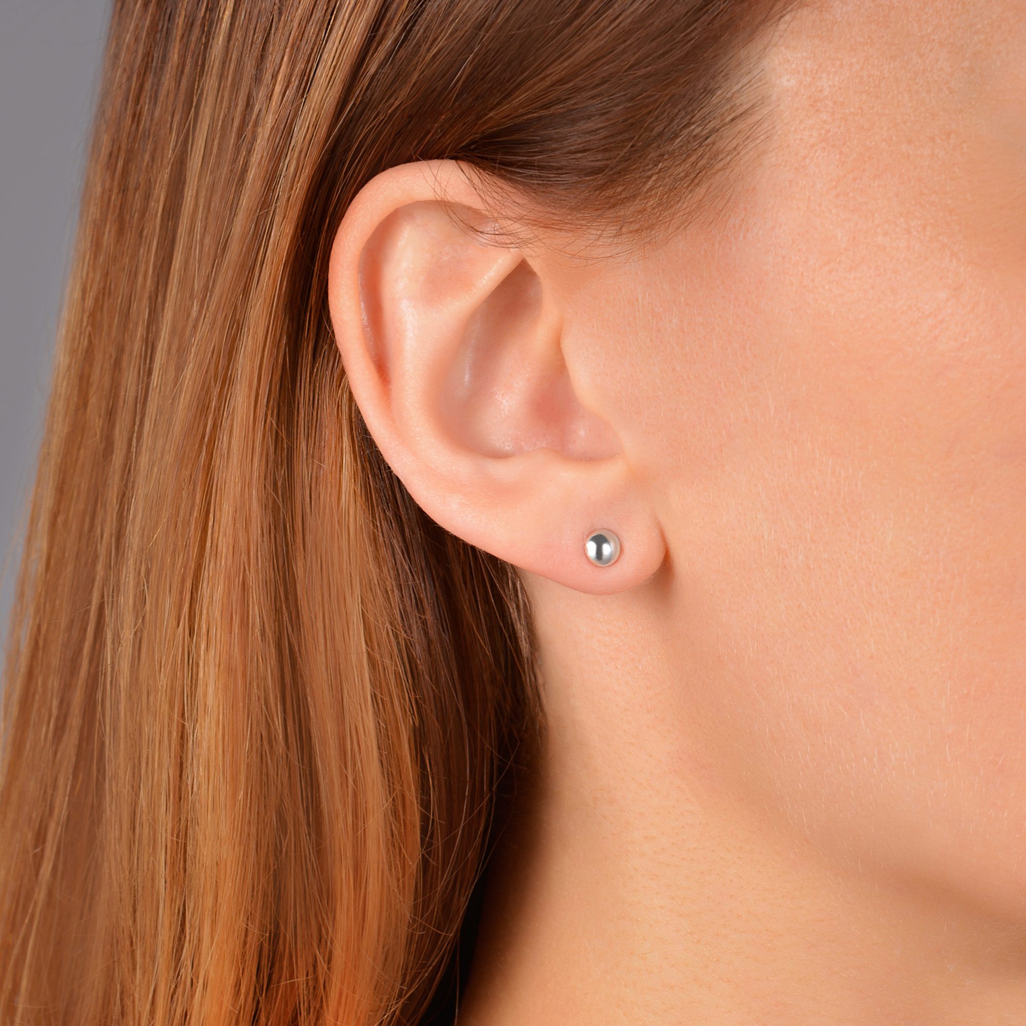 INFANTA Серьги гвоздики Lente piccola серебро