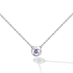 INFANTA Чокер Principessa Cerchio с аметистом в серебре