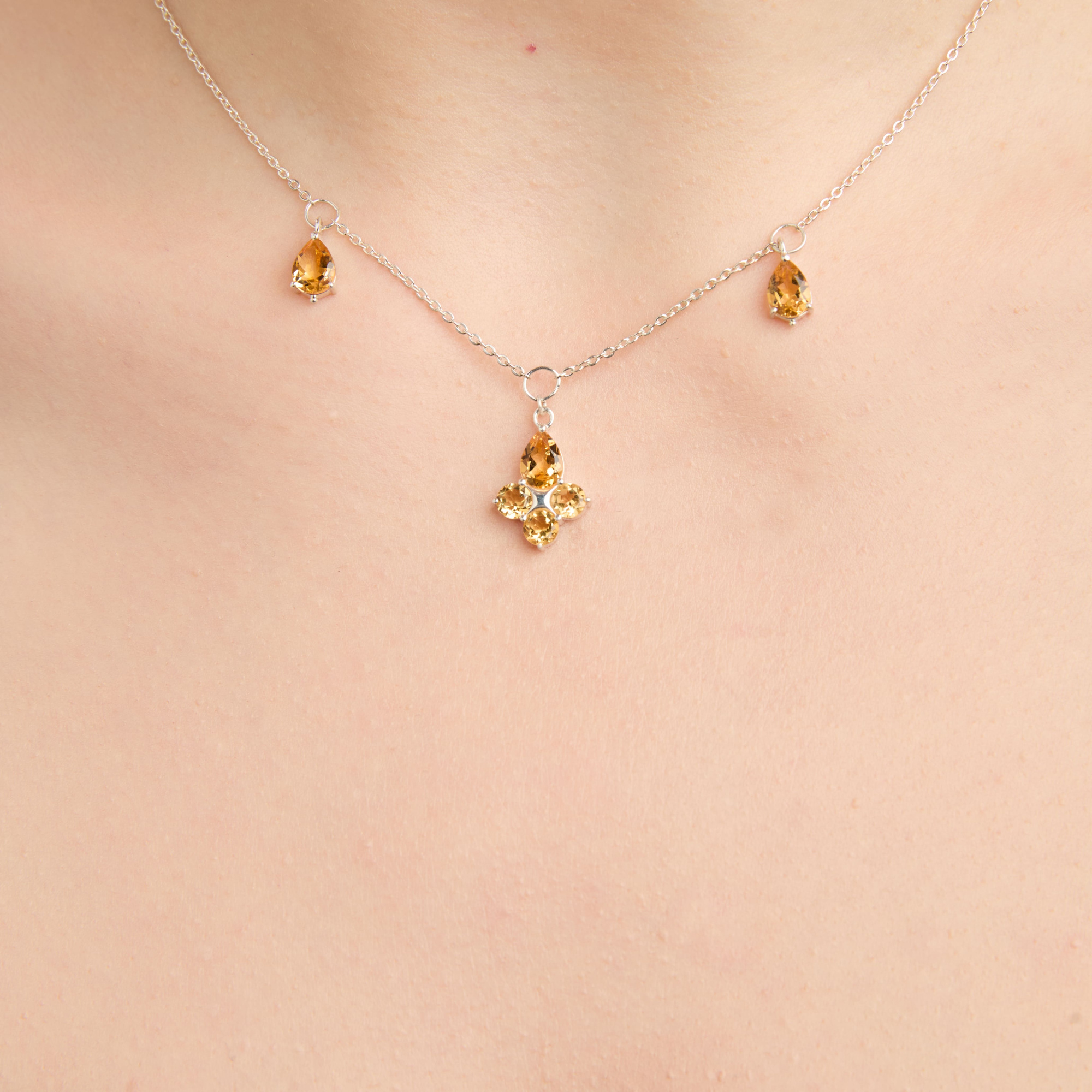 INFANTA Чокер Principessa Giglio с цитринами