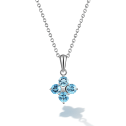 INFANTA Кулон Principessa Quadrifoglio с топазами круг