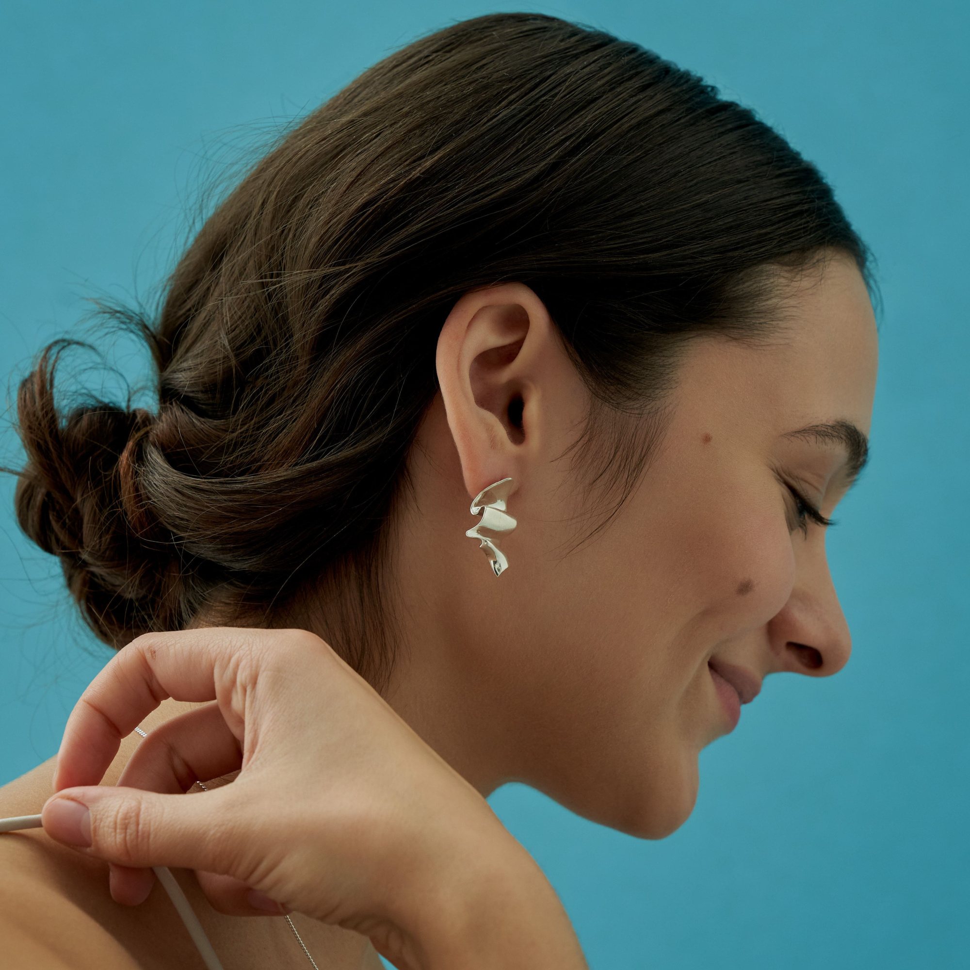 MS. MARBLE серьги Kindness серебро