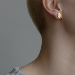 MS. MARBLE серьги-пусеты Insight позолота 