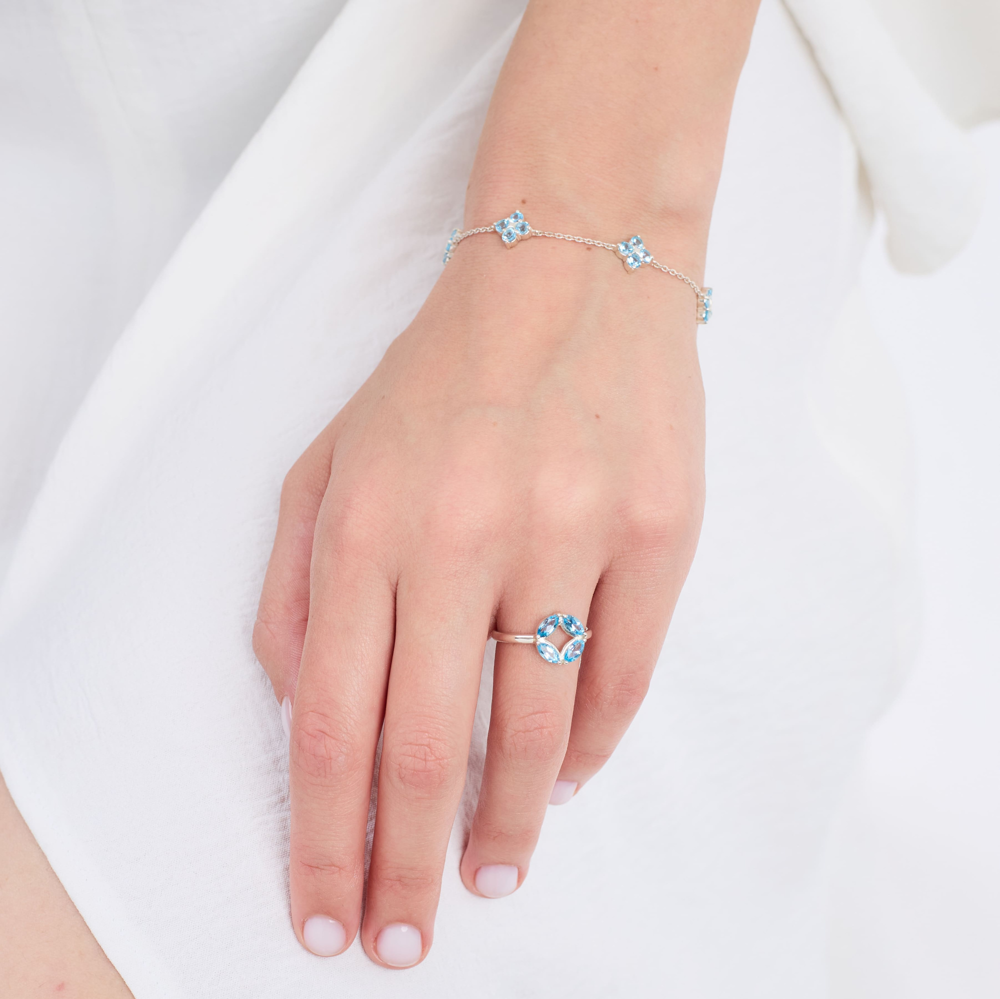 INFANTA Браслет Principessa Cinque с топазами