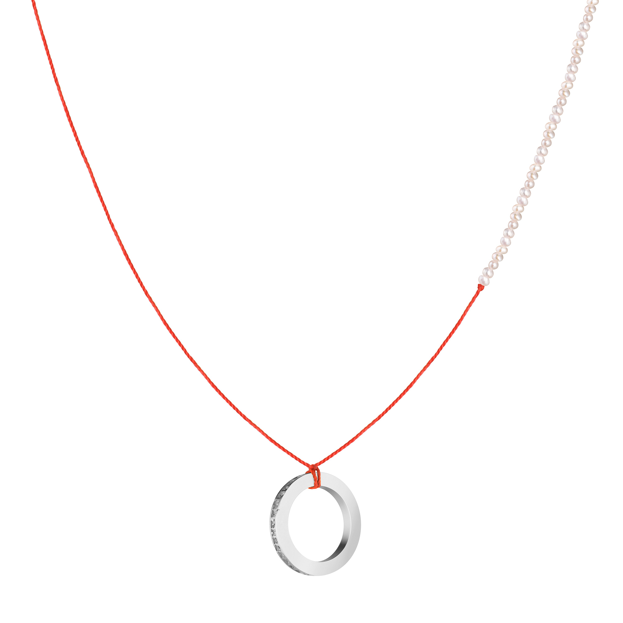 MS. MARBLE подвеска Mantra жемчуг серебро