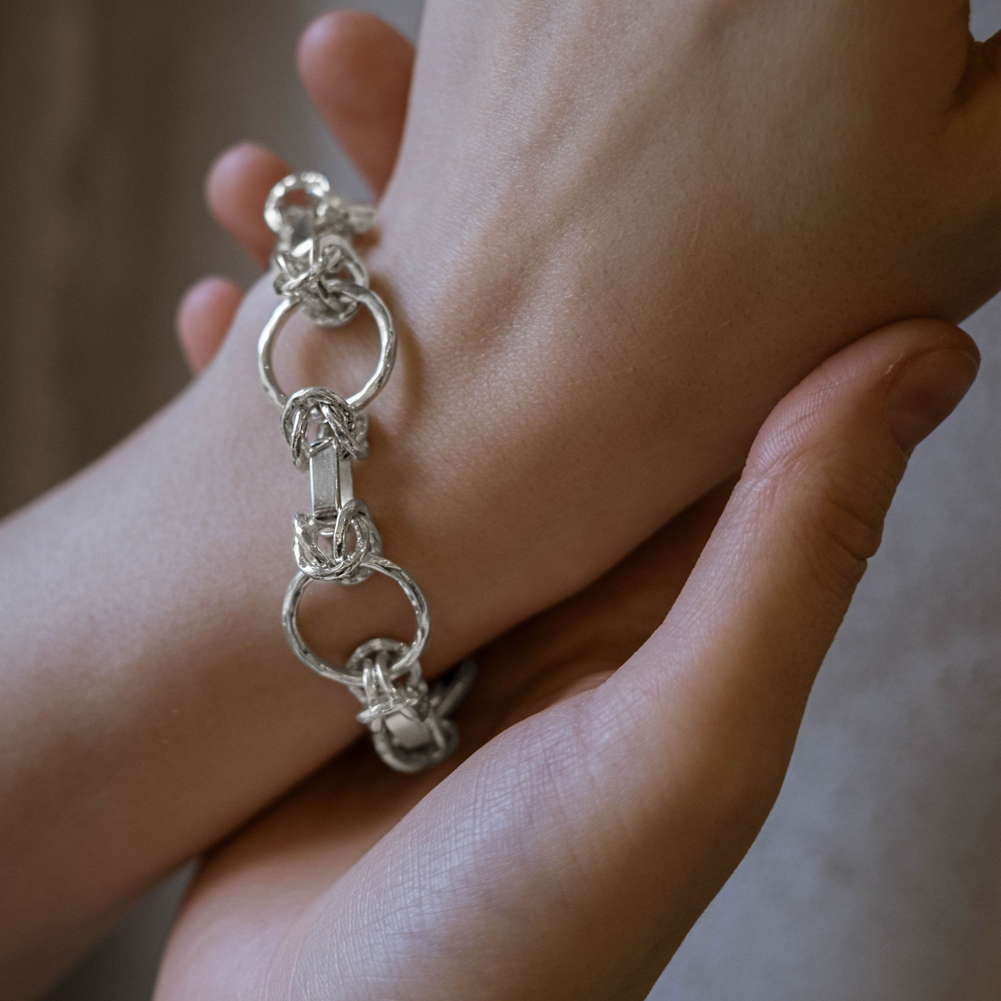 EKATERINA TOLSTAYA Браслет Цепочка из битого серебра