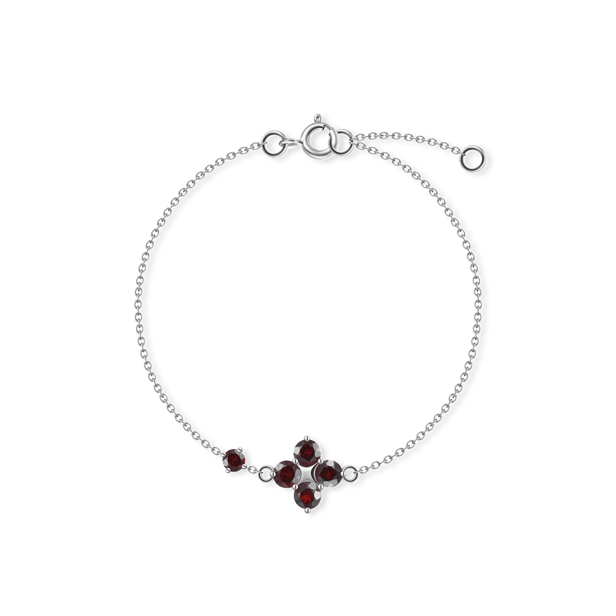 INFANTA Браслет Principessa Asimmetrico с гранатами
