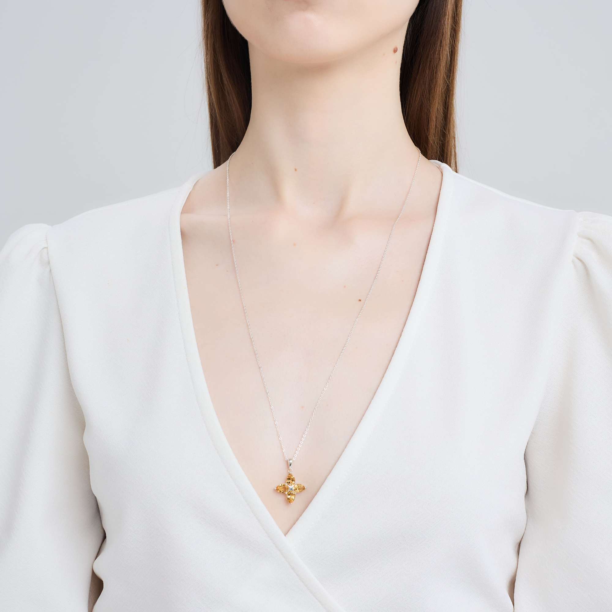 INFANTA Кулон Principessa Pere с цитринами груша