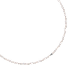 MS. MARBLE Чокер с жемчугом серебро