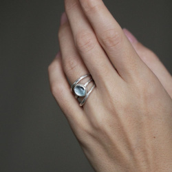 EKATERINA TOLSTAYA Кольцо с голубым топазом