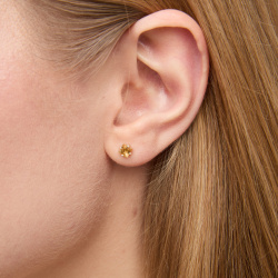 INFANTA Пусеты Principessa Punto с цитринами в серебре